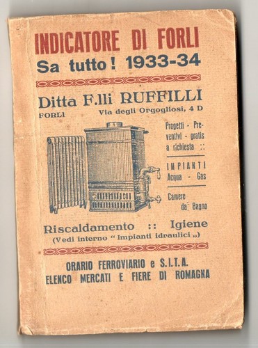 Indicatore forli 1933 - di, forli'