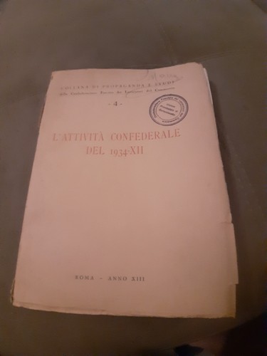 Attivita confederale 1934 - confederale,