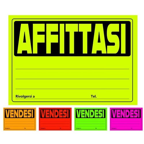 Cartello vendesi affittasi - cartello,
