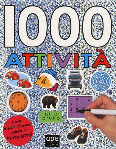 1000 attivita con adesivi - con,
